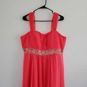 Celavie Long Coral Formal Dress